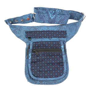 Bauchtasche Nijens Hüfttasche aus Stoff Paisley Blau Paris-531 Nijens