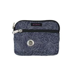 Kleine Beuteltasche mit Gürtelschlaufen Stoff Jeans Paisley Nijens Shop
