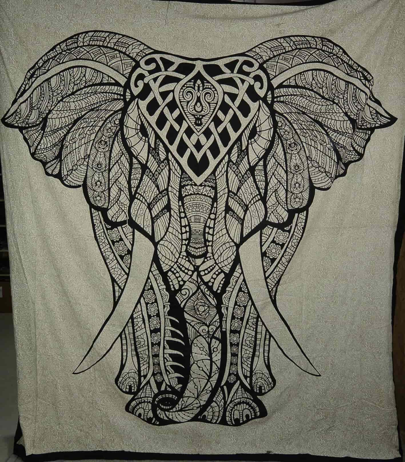 Nijens Stoff Bettlaken Tagesdecke Elephant