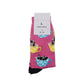 Lustigen Socken Katzenmotiv Rosa Farbe Nijens Shop
