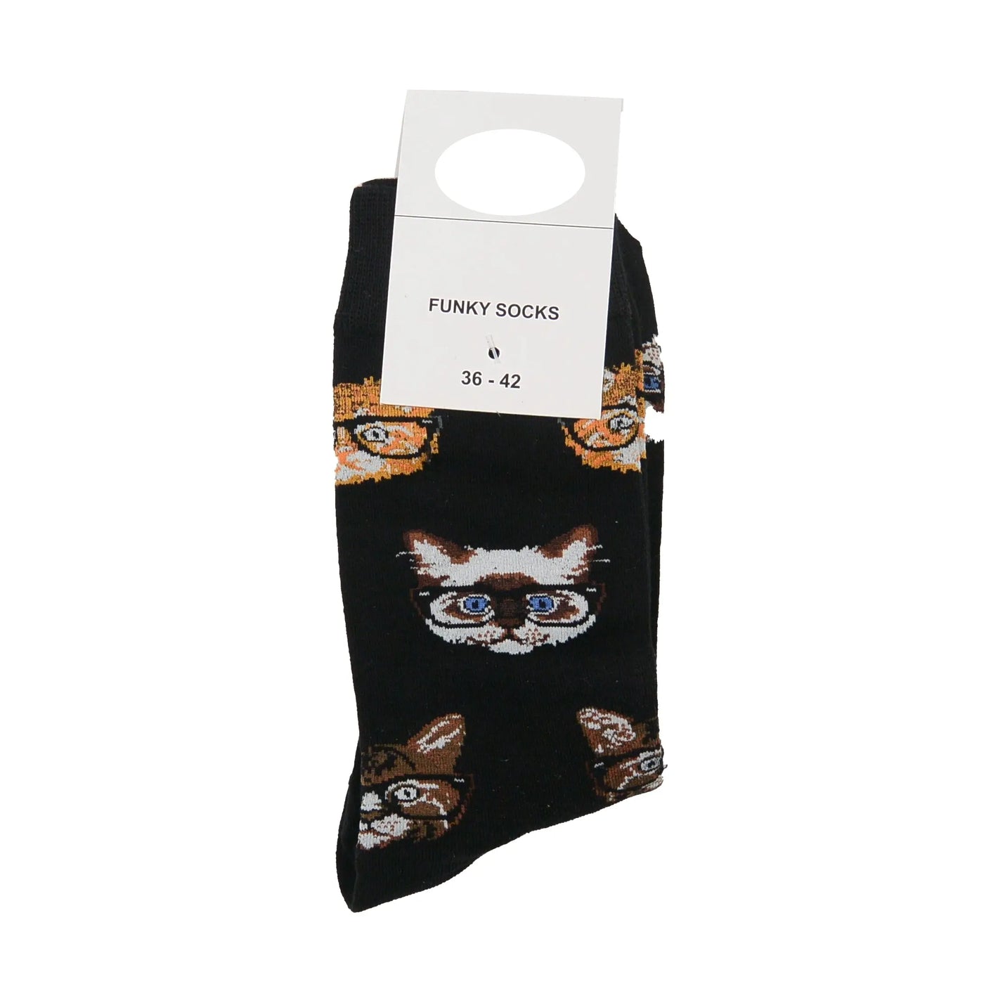 Lustigen Socken Katzenmotiv in Schwarz Nijens Shop