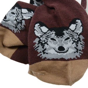 Nijens Lustigen Socken Hundedesign Doggy Dogs Brown Cotton