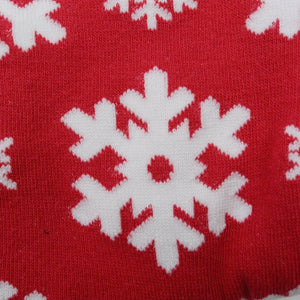 Lustigen Socken Schneeflocken Rot-Weiß Nijens Shop