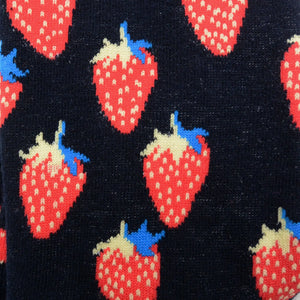 Nijens Lustigen Socken Erdbeere Motiv 2