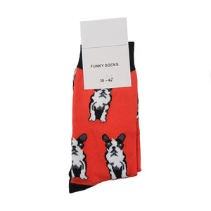Nijens Lustigen Socken Doggy Dog Red