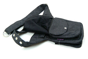 Nijens Bauchtasche Hundehalter NJ-Hannover Denim Charcoal