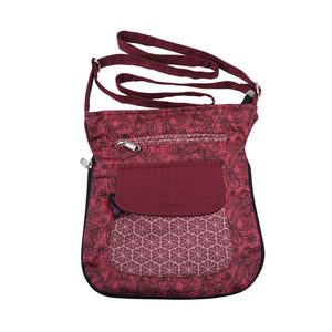 Umhängetasche Tasche Stoff Paisley Rote Schultertasche Nijens