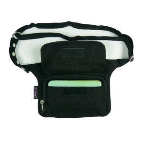Nijens Bauchtasche Pouch Canvas in Schwarz Uni