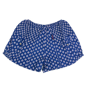 Nijens Kurze Hose für Damen Shorts Viskose Blau