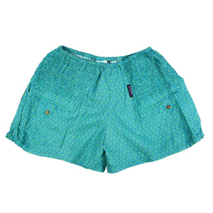 Nijens Shorts Viskose Cyan Kurze Hose für Damen