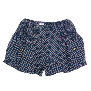 Kurze Hose Nijens Sommer Shorts S/M Viskose Dunkelblau