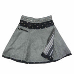 Nijens Skirt Winterrock aus Wolle/Baumwolle Grau