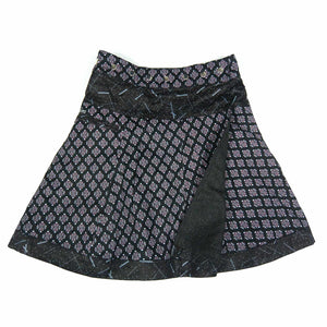 Rock NJ-Soufflé Tweed Long 76 Schwarz - NIJENS