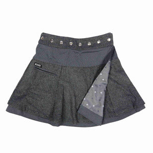 Nijens Minirock Wickelrock Wollrock Grau