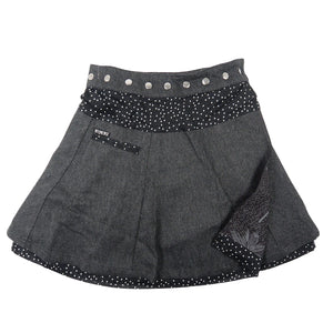 Nijens Wickelrock aus Wolle in Charcoal Elegant