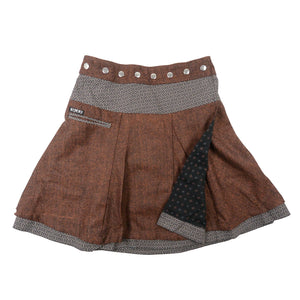 Winterrock Nijens Rock Wolle Skirt Braun