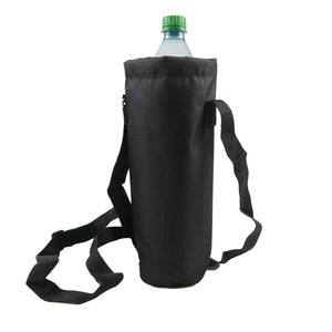 Nijens Wasserabweisende Tasche (Nylon Black), Flaschenhalter für Wasserflaschen bis 1500 ml - Water Bottle Bag