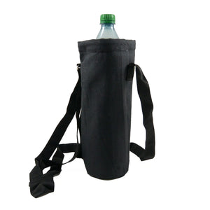 Nijens Flaschen Tasche (Stoff Schwarz) Beutel-Tasche