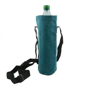 Nijens Flaschen Tasche, Flaschenhalter für Wasserflaschen - Water Bottle Bag (Petrol Two Tone-21)
